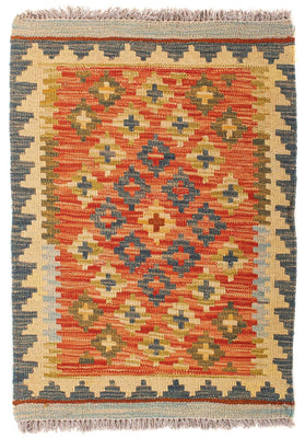 Kelim Teppich - Oriental 90 x 60 cm - mehrfarbig