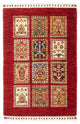Bakhtiari Tappeto 66x101cm - Tappeto orientale - rosso scuro