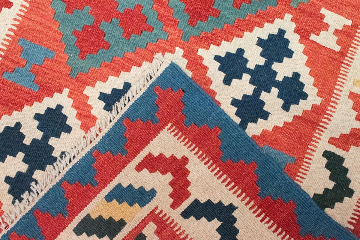 Kelim Teppich - Splash 147 x 101 cm - rot