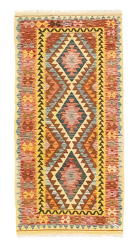 Tapis de couloir Tapis Kelim - Oriental - 200 x 99 cm - multicolore