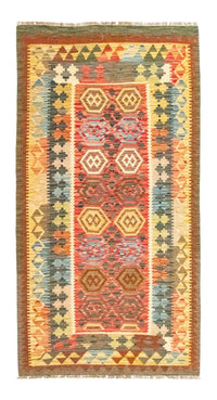 Tapis de couloir Tapis Kelim - Oriental - 197 x 100 cm - orange