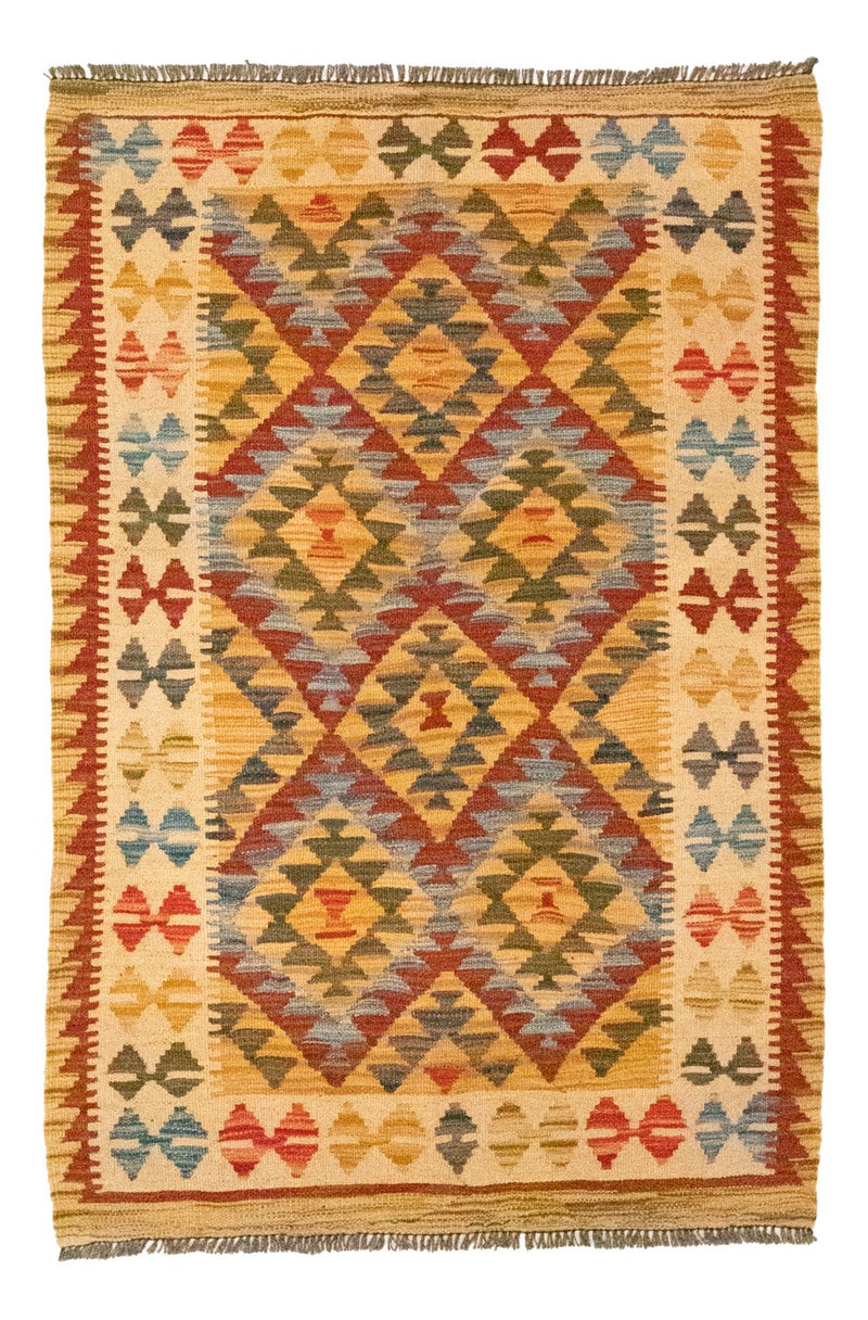 Tappeto Kelim - Orientale - 126 x 80 cm - arancione