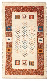Tapis Gabbeh - Persan - 102 x 57 cm - beige