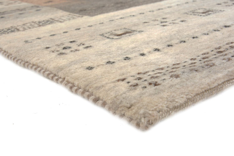 Gabbeh Teppich - Loribaft Indus - 302 x 248 cm - dunkelbeige