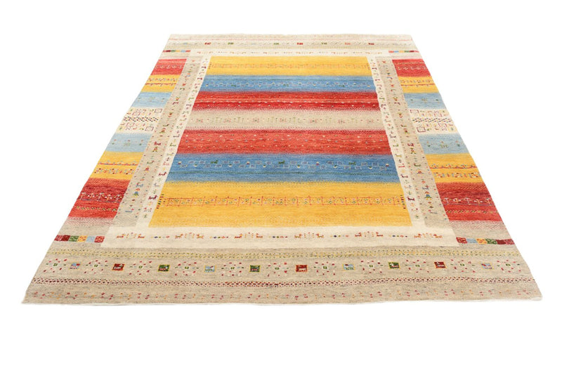 Gabbeh Teppich - Loribaft Indus - 236 x 173 cm - mehrfarbig