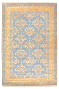Tappeto orientale - 307 x 206 cm - blu chiaro