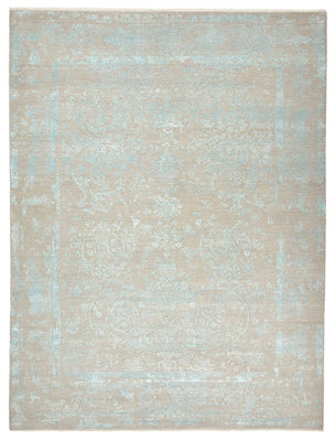 Designer Teppich - 401 x 307 cm - hellblau