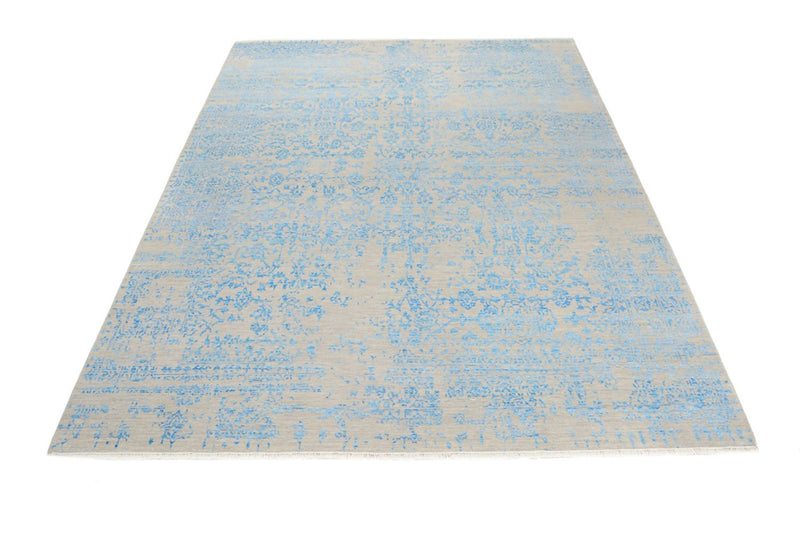Designer Teppich - 289 x 274 cm - hellblau