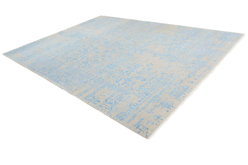 Designer Teppich - 289 x 274 cm - hellblau