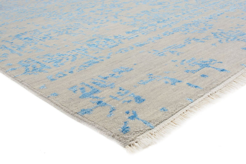 Designer Teppich - 289 x 274 cm - hellblau