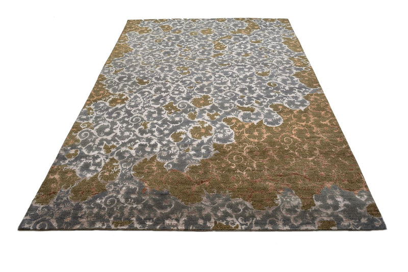Designer Teppich - 273 x 182 cm - olivgrün