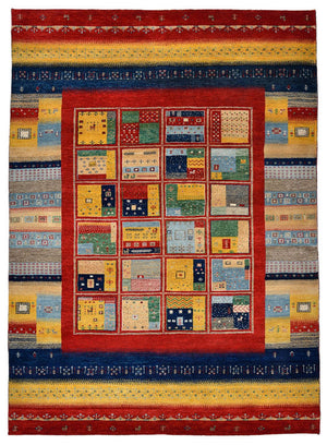 Gabbeh Teppich - Loribaft Indus - 240 x 173 cm - mehrfarbig