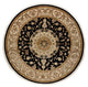 Orientteppich - Täbriz rund  - 218 x 216 cm - dunkelblau