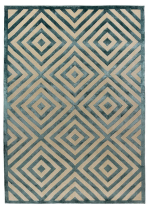Designer Teppich - 237 x 169 cm - mehrfarbig