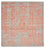 Designer Teppich - 261 x 251 cm - rosa