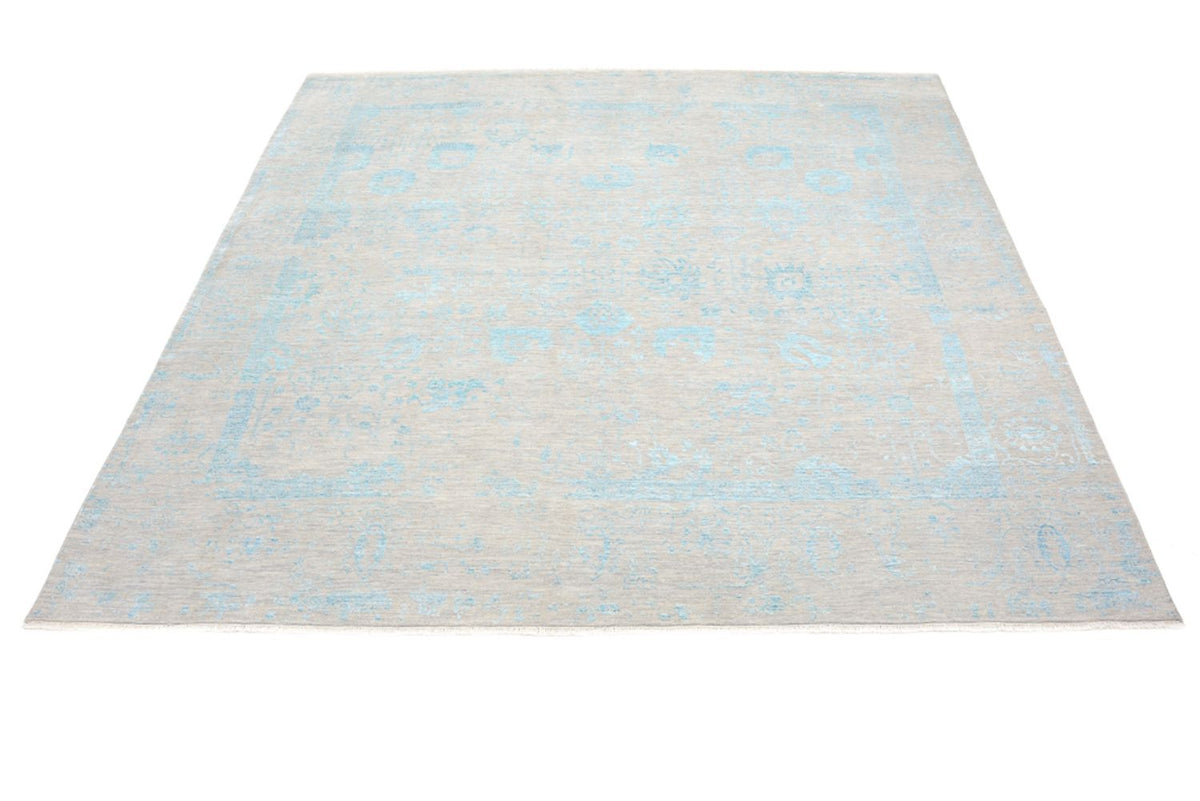 Designer Teppich quadratisch  - 301 x 301 cm - hellblau