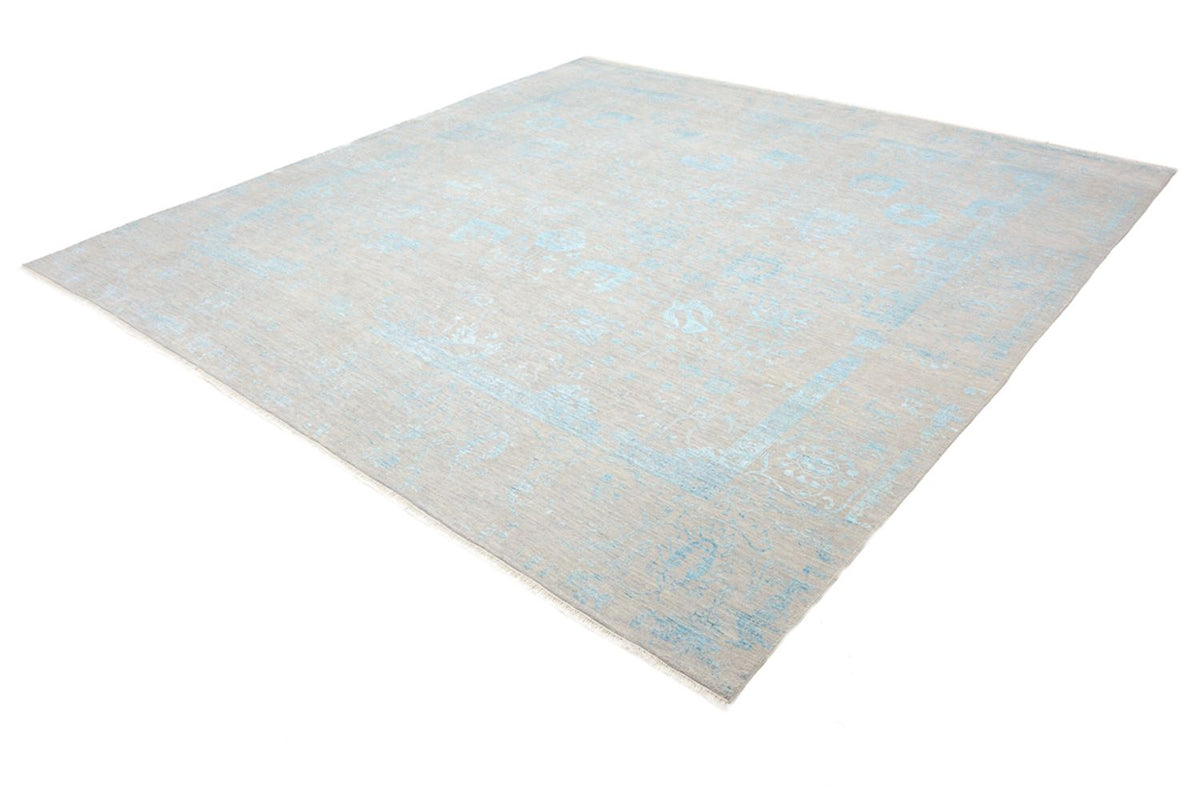 Designer Teppich quadratisch  - 301 x 301 cm - hellblau