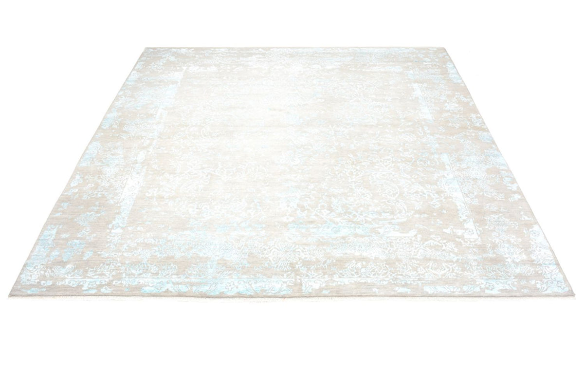Designer Teppich quadratisch  - 308 x 303 cm - hellblau