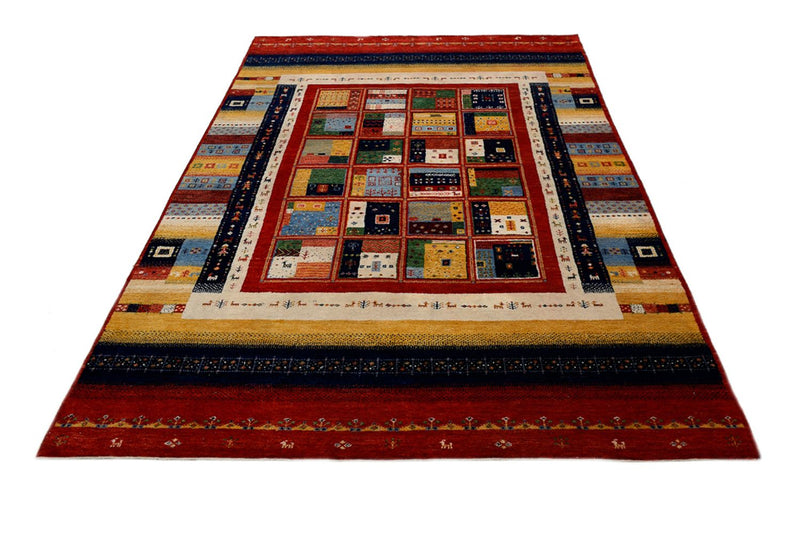 Gabbeh Teppich - Loribaft Indus - 242 x 173 cm - mehrfarbig