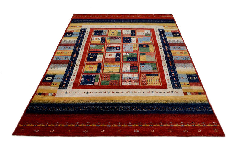 Gabbeh Teppich - Loribaft Indus - 242 x 173 cm - mehrfarbig