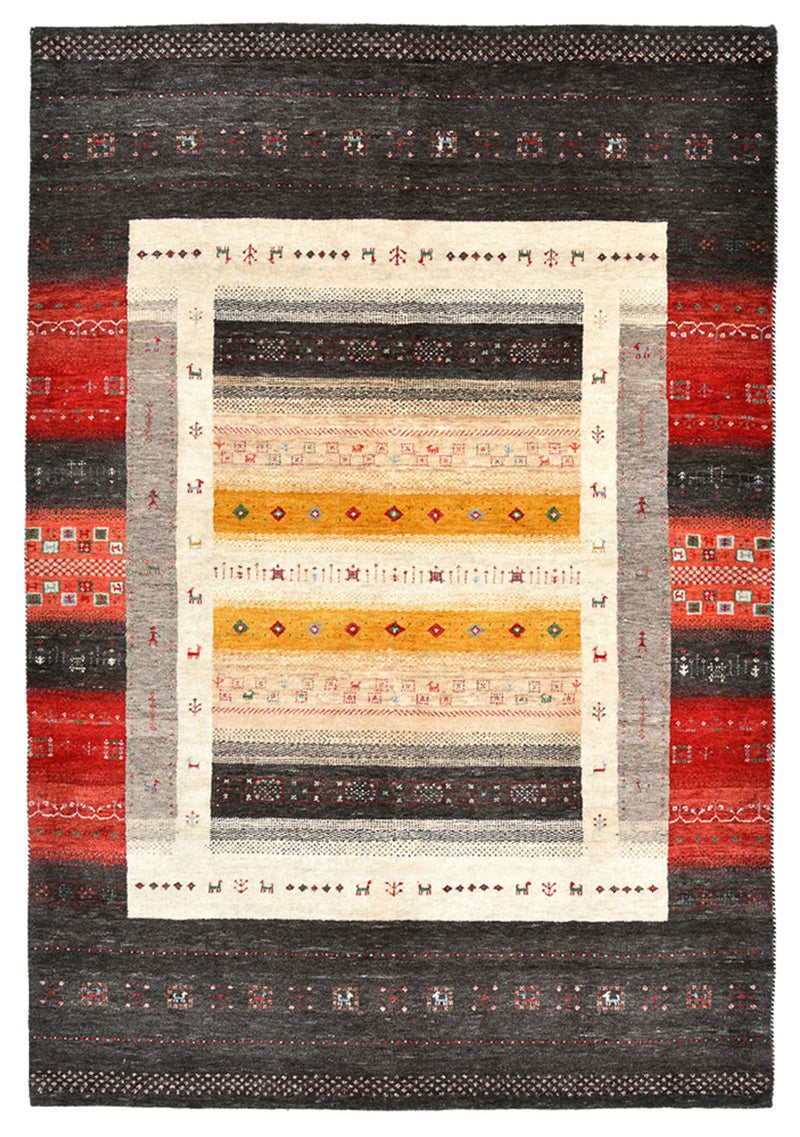 Gabbeh Teppich - Loribaft Indus - 240 x 166 cm - mehrfarbig