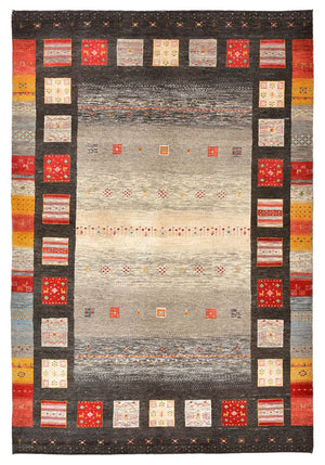 Gabbeh Teppich - Loribaft Indus - 251 x 173 cm - mehrfarbig