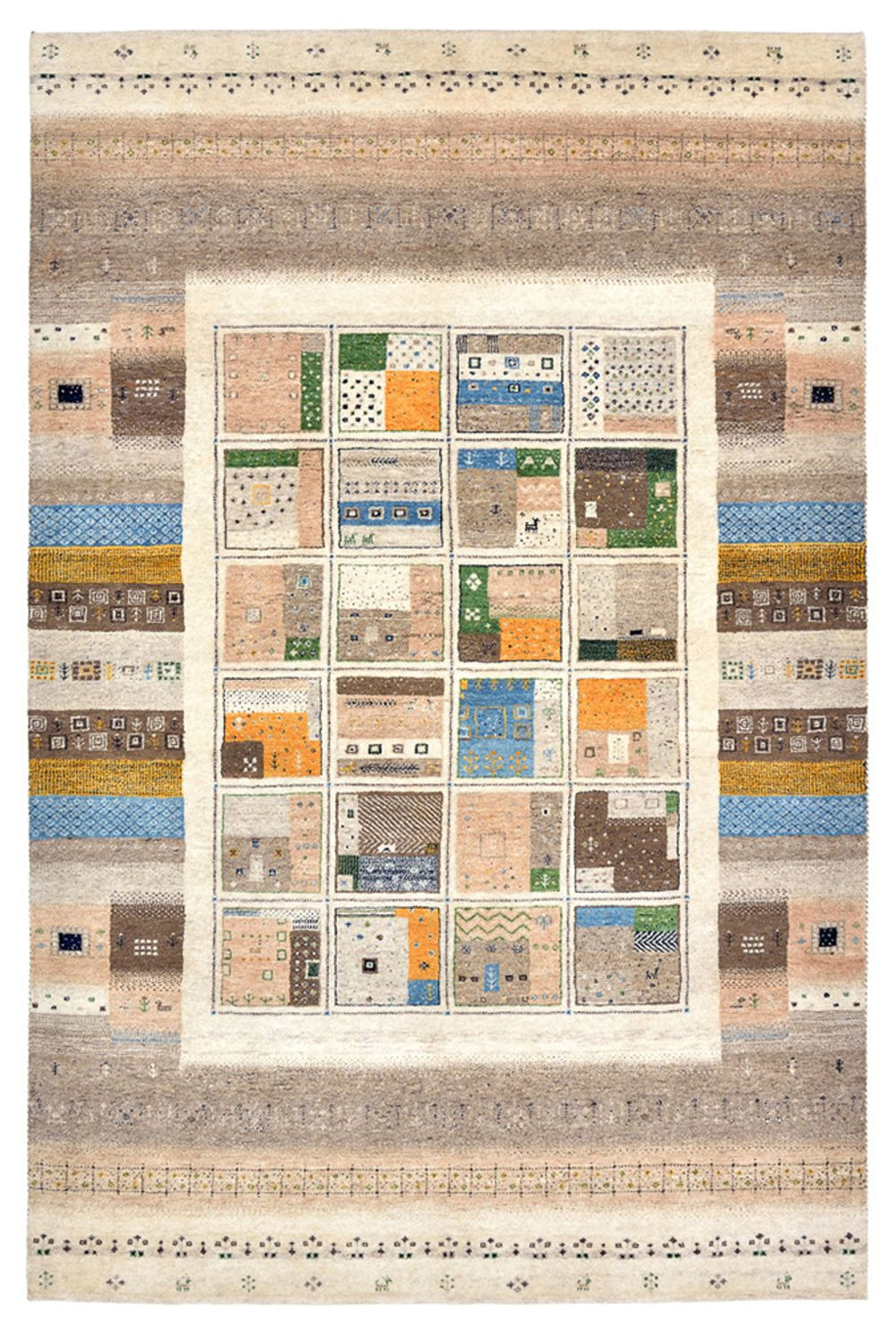 Gabbeh Teppich - Loribaft Indus - 248 x 166 cm - mehrfarbig