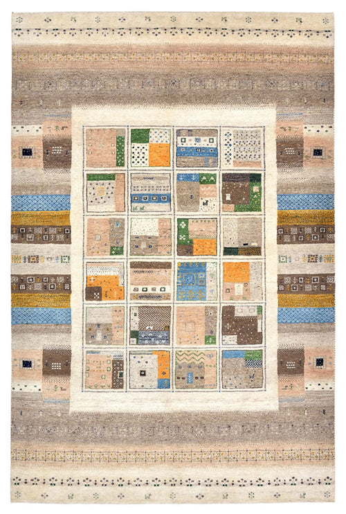 Gabbeh Teppich - Loribaft Indus - 248 x 166 cm - mehrfarbig