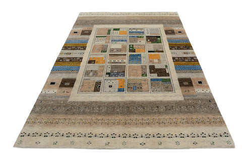 Gabbeh Teppich - Loribaft Indus - 248 x 166 cm - mehrfarbig