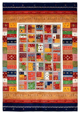 Gabbeh Teppich - Loribaft Indus - 245 x 170 cm - mehrfarbig