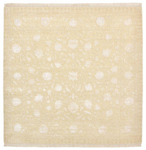 Orientteppich quadratisch  - 204 x 202 cm - hellbeige