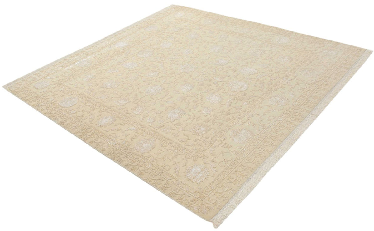 Orientteppich quadratisch  - 204 x 202 cm - hellbeige