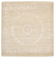 Orientteppich quadratisch  - 246 x 245 cm - dunkelbeige