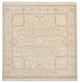 Orientteppich quadratisch  - 251 x 249 cm - dunkelbeige