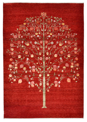 Gabbeh Teppich - Loribaft Indus - 245 x 173 cm - rot