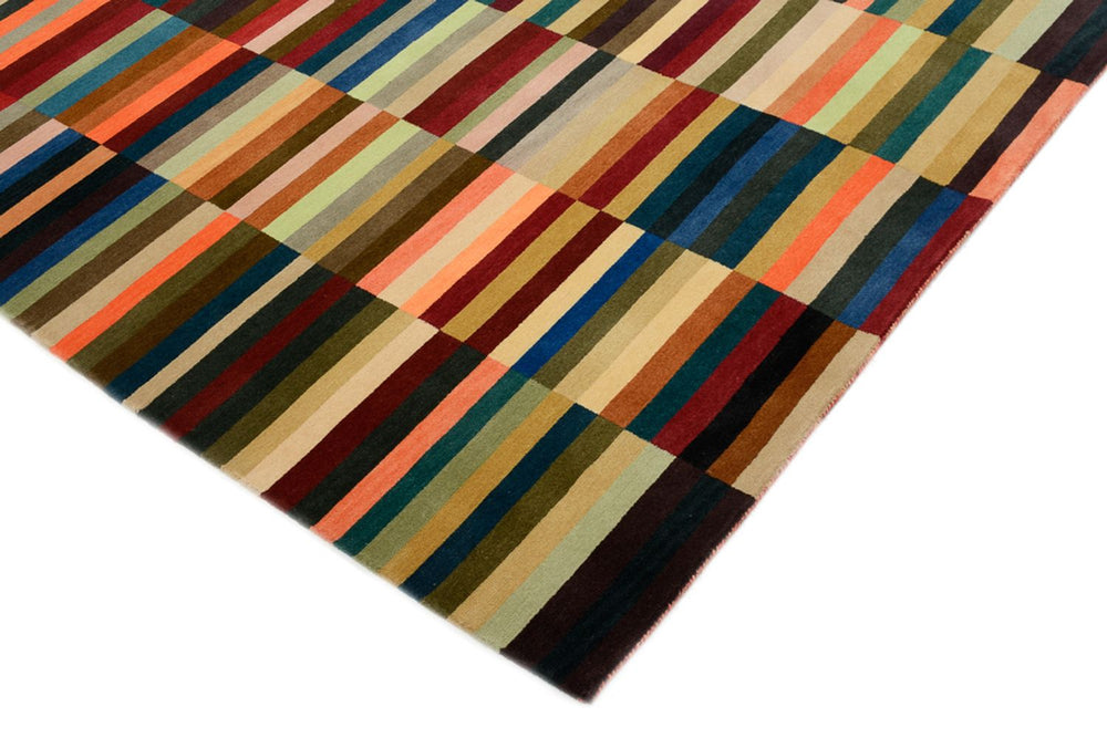 Designer Teppich - 201 x 153 cm - mehrfarbig