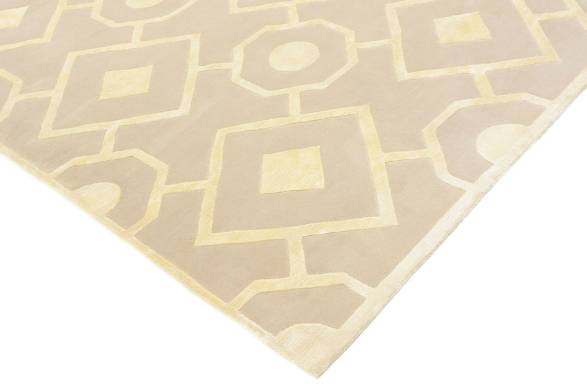 Designer Teppich - 240 x 170 cm - dunkelbeige