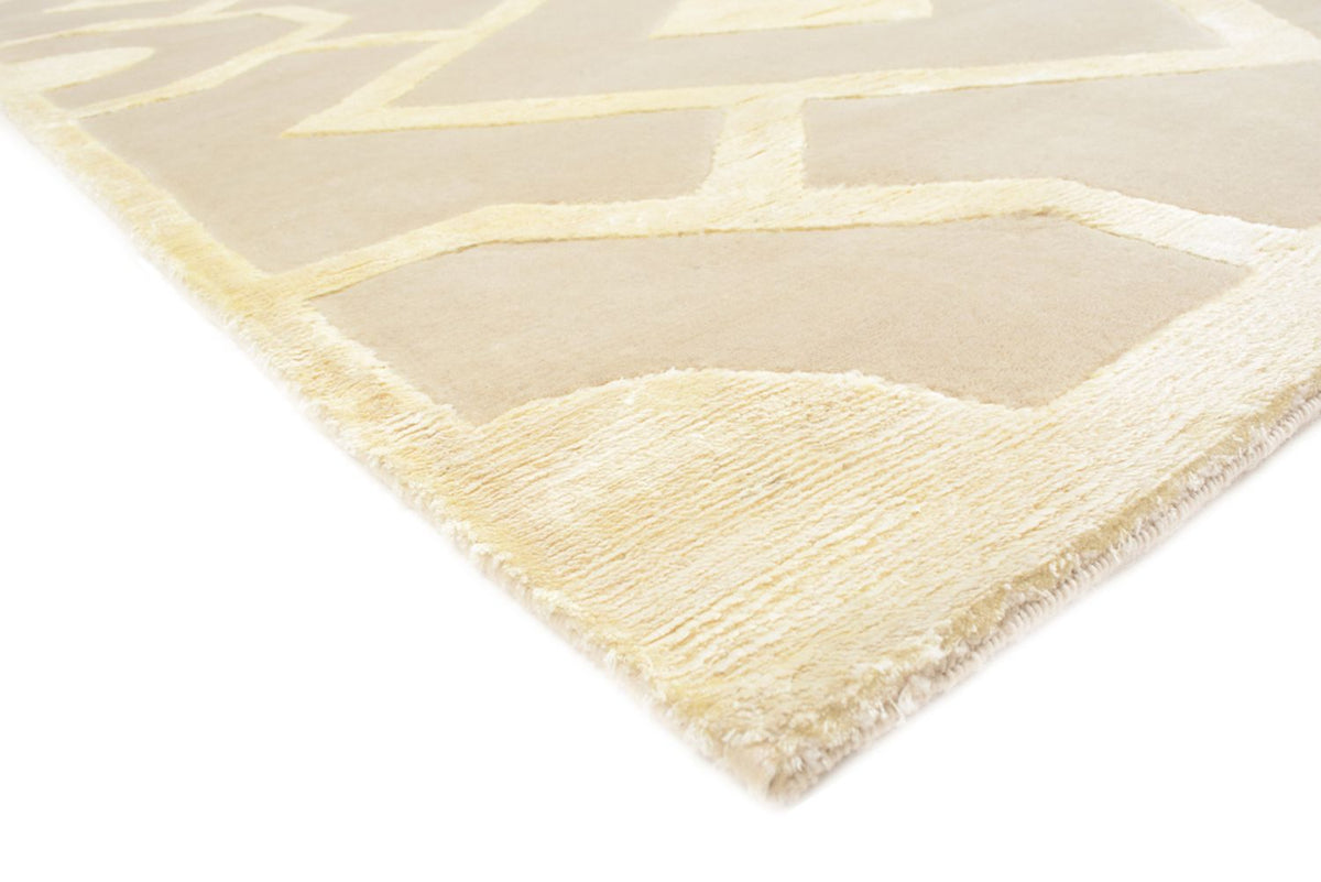 Designer Teppich - 240 x 170 cm - dunkelbeige