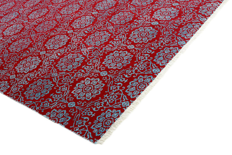 Designer Teppich quadratisch  - 321 x 319 cm - hellrot
