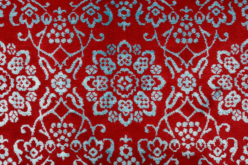 Designer Teppich quadratisch  - 321 x 319 cm - hellrot