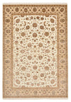 Tapis de Tabriz indien Tapis 167x241cm - Tapis oriental - beige clair - Rectangle / Beige clair / 167 x 241 cm Rectangle