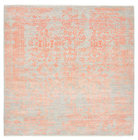 Tapis design carré  - 254 x 251 cm - orange