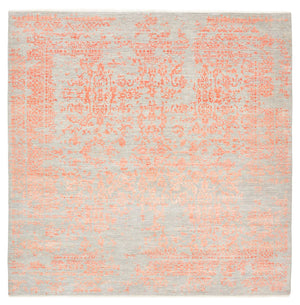 Designer Teppich quadratisch  - 254 x 251 cm - orange