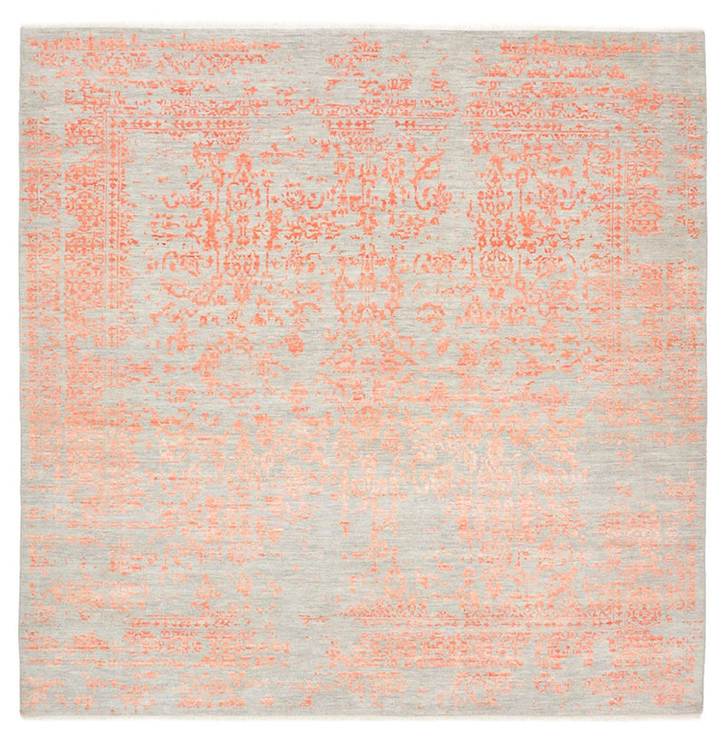 Designer Teppich quadratisch  - 254 x 251 cm - orange