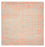 Designer Teppich quadratisch  - 304 x 303 cm - orange