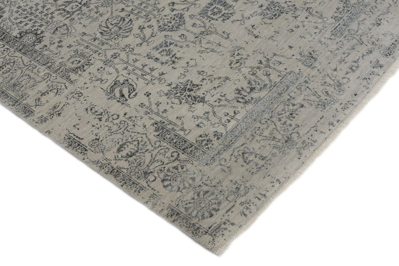 Designer Teppich - 186 x 124 cm - hellgrau