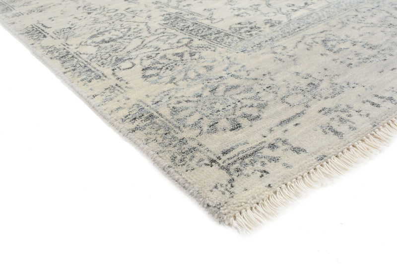 Designer Teppich - 186 x 124 cm - hellgrau