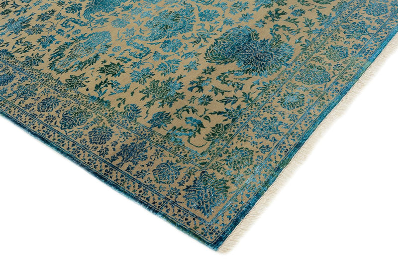 Designer Teppich - 175 x 123 cm - hellblau