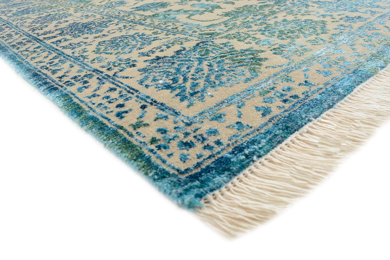 Designer Teppich - 175 x 123 cm - hellblau