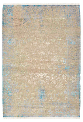 Designer Teppich - 186 x 129 cm - hellbeige